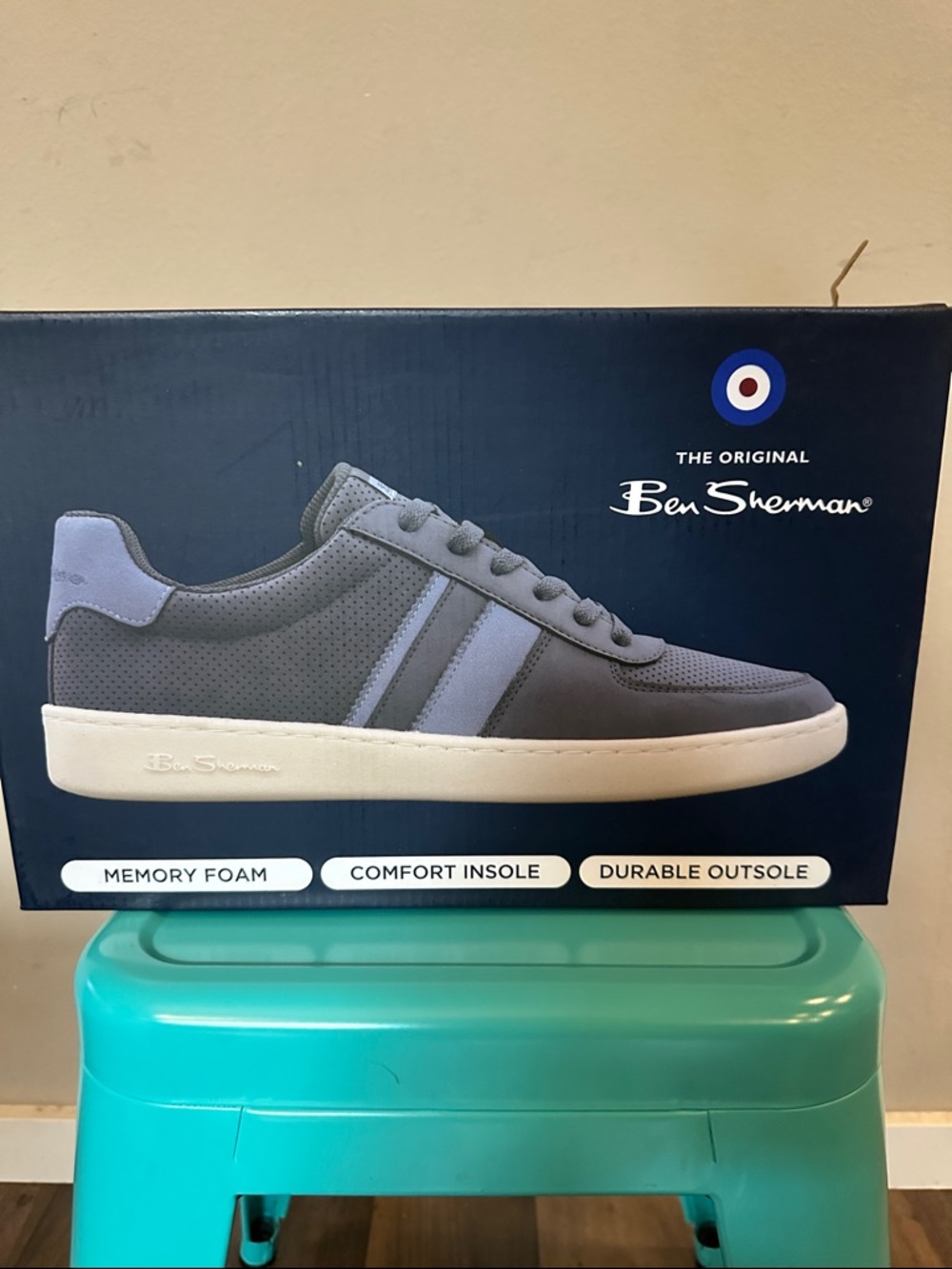 Ben Sherman Men's Navy and Light Blue Casual Sneakers